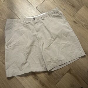Haggar Men's Chino Shorts Adjustable Waist Preppy Beach Golf Size 44